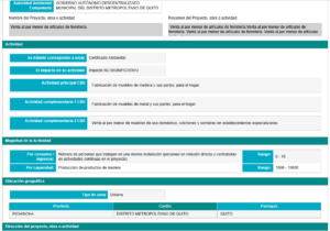 Certificado Ambiental MAE Ecuador